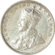 Silver Quarter Rupee Coin of King George V of Bombay Mint of 1928.