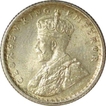 Silver Quarter Rupee Coin of King George  V Calcutta Mint of 1930.