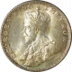 Silver Quarter Rupee Coin of King George V of Bombay Mint of 1936.