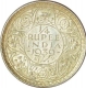 Silver Quarter Rupee  Coin of  King George VI of Calcutta Mint of 1939.