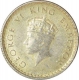 Silver Quarter Rupee  Coin of  King George VI of Calcutta Mint of 1939.