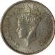 Silver Quarter Rupee Coin  of King George VI of Bombay Mint of 1940.