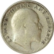 Silver Half Rupee Coin of King Edward VII of Calcutta Mint of 1906.