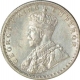 Silver Half Rupee Coin of King George V of Bombay Mint of 1918.