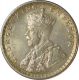 Silver Half Rupee Coin of King George V of Calcutta Mint of 1925.