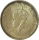 Silver Half Rupee Coin of King George VI of Bombay Mint of 1941.