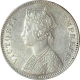 Silver One Rupee Coin of Victoria Empress of Bombay Mint of 1883.