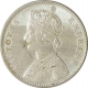 Silver One Rupee  Coin of Victoria Empress of Bombay Mint of 1884.