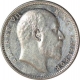 Silver One Rupee Coin of King Edward VII of Bombay Mint of 1905.