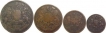 Copper Coins  of East India Company of Calcutta  and Madras and Bombay Mint.