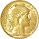 Gold Twenty Francs Coin of France of 1907.