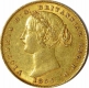 Gold one Sovereign Coin of Australia of  Victoria Queen of Sydney mint 1864.