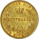 Gold one Sovereign Coin of Australia of  Victoria Queen of Sydney mint 1864.