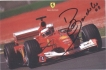 Autograph of Rubens Barrichello of   Brazilian racing driver.