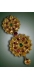 Antique Gold Brooch of Lotus Designe with Burmese Rubies.