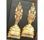 Gold Jhumkas or Earings from Rajasthan Region.