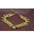 Kolhapuri Gold Necklace studdedded with Moon and   Tiger and Snake stones.