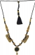Gold Necklace from Tamil Nadu region of gold Polki beads.