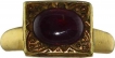 Serene Gold Ring Studded with Ruby from South India region.