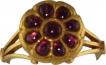 Tradional Gold Ring Studded with Red Burmese Ruby.