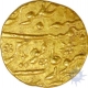 Gold Mohur Coin of Aurangzeb Alamgir of Surat Mint.