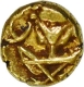 Gold Fanam Coin of  Kantirava Narasaraja Wodeyar of Mysore.