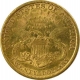 Gold Twenty Dollars Coin of United States of America of 1895.