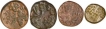 Punch Marked Copper Karshapana Coins of ujjaini region.