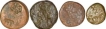 Punch Marked Copper Karshapana Coins of ujjaini region.