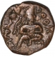 Copper Coin of Huvishka of Kushan Dynasty.