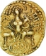 Gold Dinar Coin of Samudragupta of Gupta Dynasty.