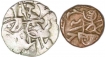 Silver and Copper Coins  of Samanta Deva of Ohinda Dynasty.