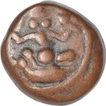 Copper Kasu Coin of Thanjavur Marathas.