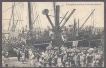 Picture post card of Troopship leaving Bombay Harbour.