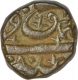 Copper Two Third Falus Coin of Murtada Nizam Shah II of Ahmadnagar Sultanate.