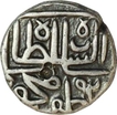 Silver Half Tanka Coin of Muzaffar II of Gujarat Sultanate.