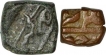 Copper Coins of Akbar of Hastam Hissa type.