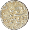 Silver One Rupee Coin of Shah jahan of mint out of flan.