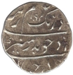 Silver Half  Rupee Coin of  Aurangzeb Alamgir of Surat Mint