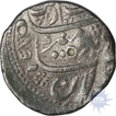 Silver One Rupee Coin  of Aurangzeb alamgir of Dar ul jihad haiderabad julus top mint.