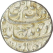 Silver One Rupee Coin of Aurangzeb Alamgir of Surat Mint.