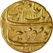 Gold Mohur Coin of Aurangzeb Alamgir of Dar ul Zafar Bijapur mint.