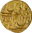 Gold Mohur Coin of Aurangzeb Alamgir of Dar ul Zafar Bijapur mint.