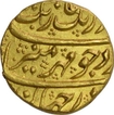 Gold Mohur Coin of Aurangzeb Alamgir of Burhanpur Mint.