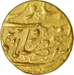 Gold Mohur Coin of Aurangzeb Alamgir of  Dar ul Jihad Haiderabad mint.