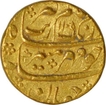 Gold Mohur Coin of Aurangzeb Alamgir of Sholapur mint.