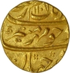 Gold Mohur Coin of Aurangzeb Alamgir of Surat mint.