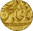 Gold Mohur Coin of Aurangzeb Alamgir of Surat mint.