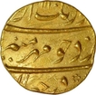 Gold Mohur of Aurangzeb Alamgir of Surat Mint.