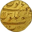 Gold Mohur of Aurangzeb Alamgir of Surat Mint.